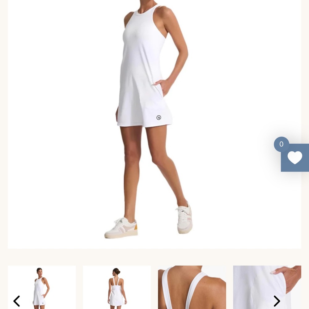 Vuori White Sleeveless Dress